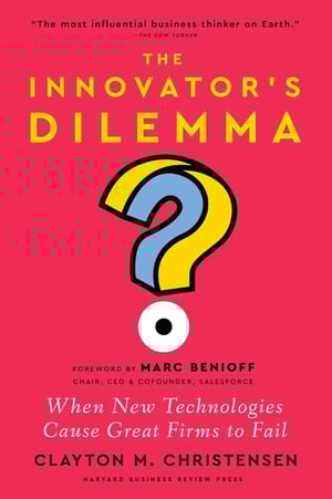 'The Innovator’s Dilemma' by Clayton M. Christensen - A seminal book on disruptive innovation and why successful companies can fail by ignoring emerging technologies.
